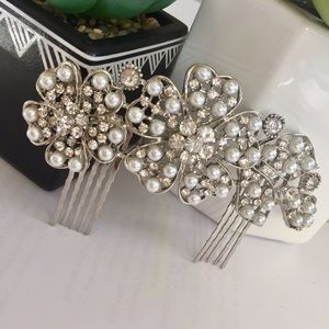 Pearl & Crystal Hair Comb